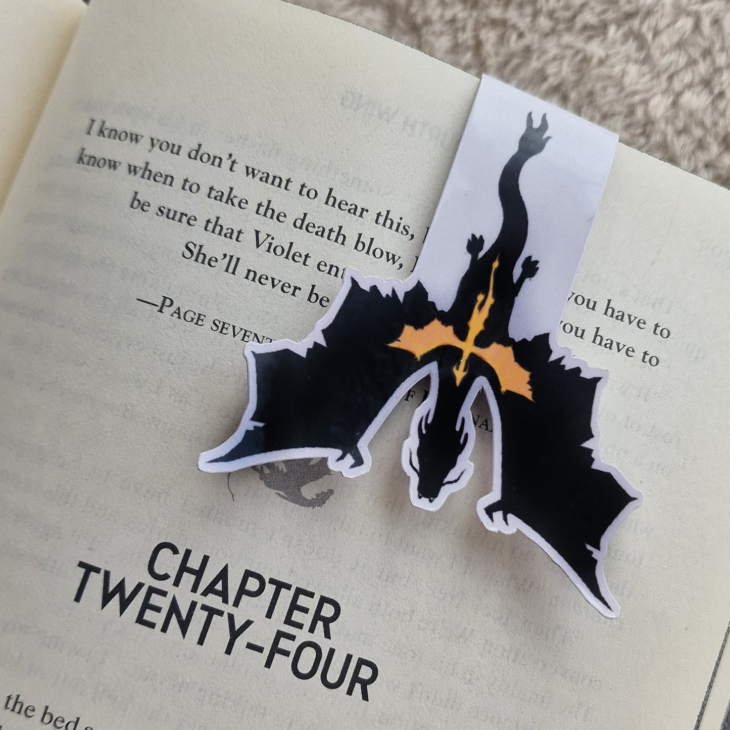 Dragon - Fourth Wing - Adarna and Tairn - Magnetic Bookmark - Officially Licensed Rebecca Yarros