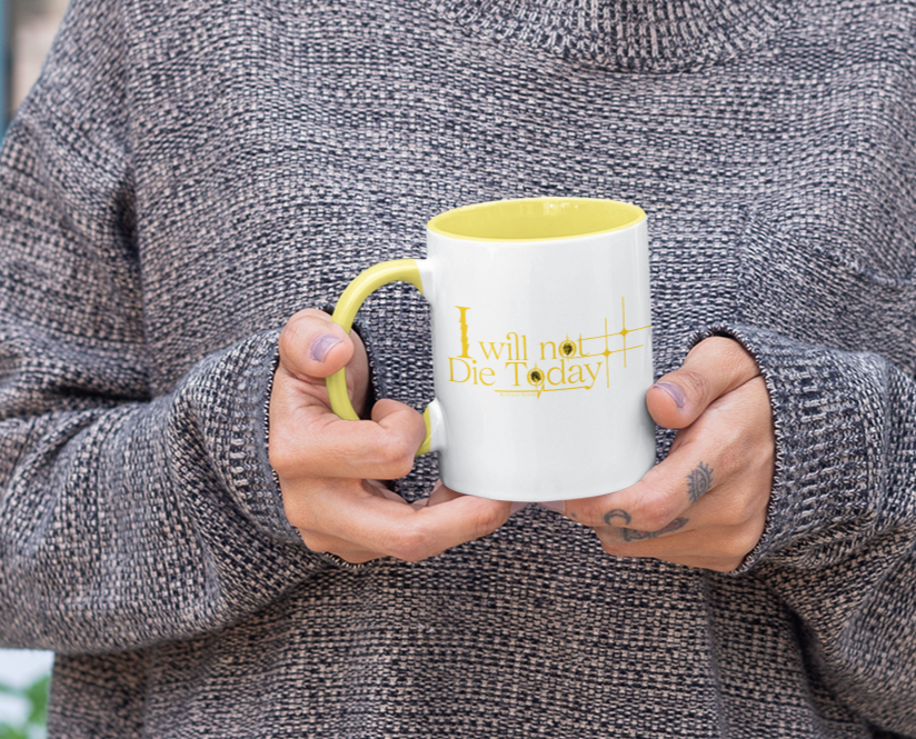 I will not die today Mug - Fourth Wing - Rebecca Yarros - Officially Licensed