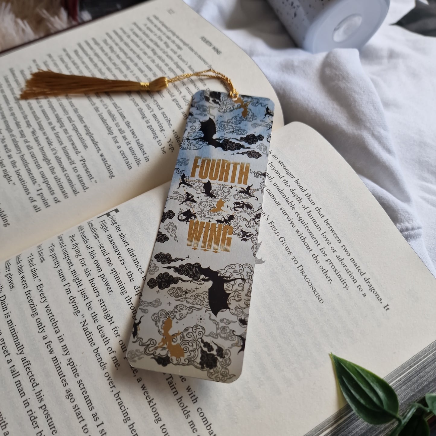 Fourth Wing - Metal Mark - Bookmark - Officially Licensed Rebecca Yarros Merch