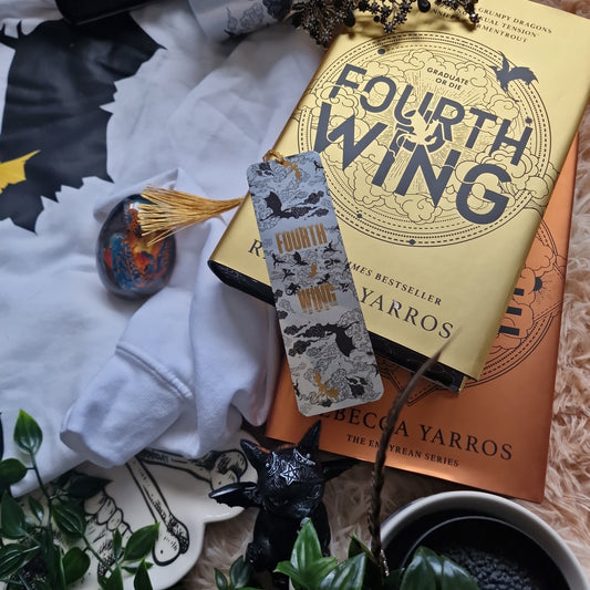 Fourth Wing - Metal Mark - Bookmark - Officially Licensed Rebecca Yarros Merch