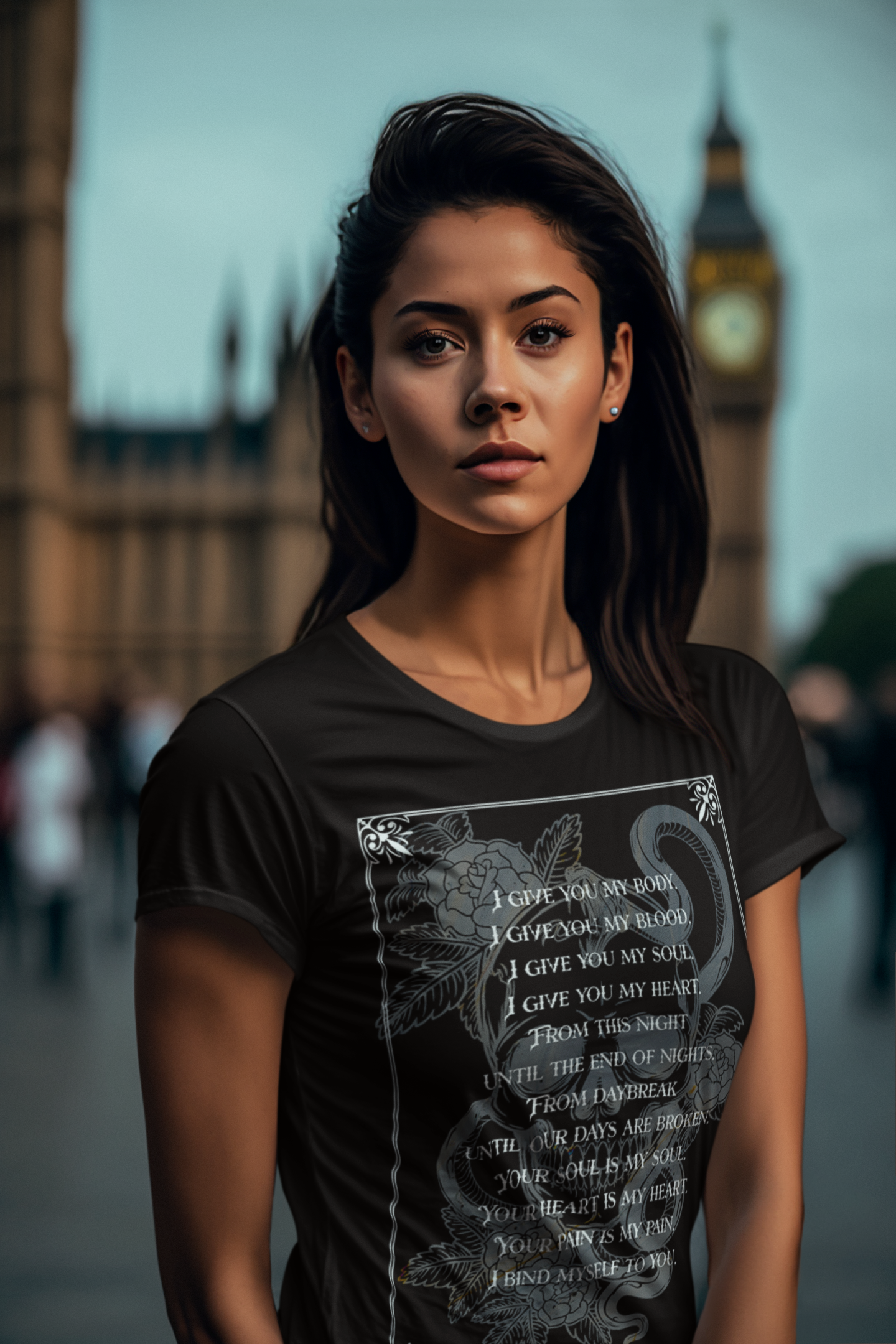 I give you my body -Carissa Broadbent - Officially Licensed - T-shirt/tee - Serpent and The Wings of Night
