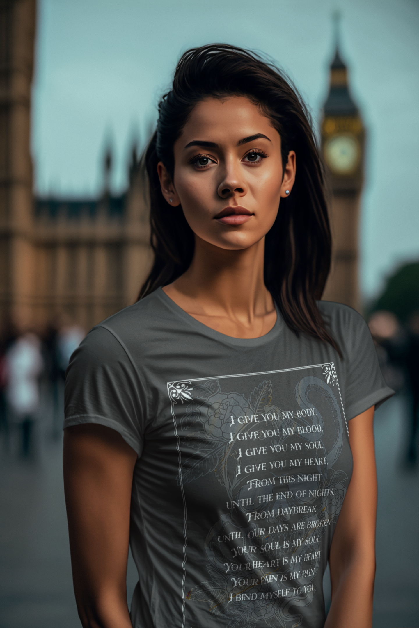 I give you my body -Carissa Broadbent - Officially Licensed - T-shirt/tee - Serpent and The Wings of Night
