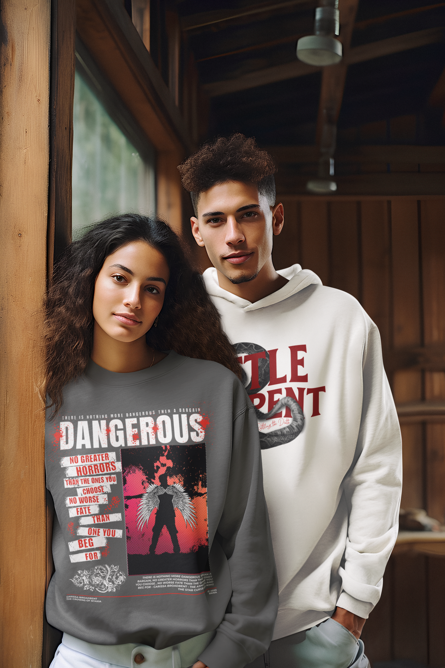 Nothing More Dangerous - Carissa Broadbent - Officially Licensed - Sweatshirt - Serpent and The Wings of Night