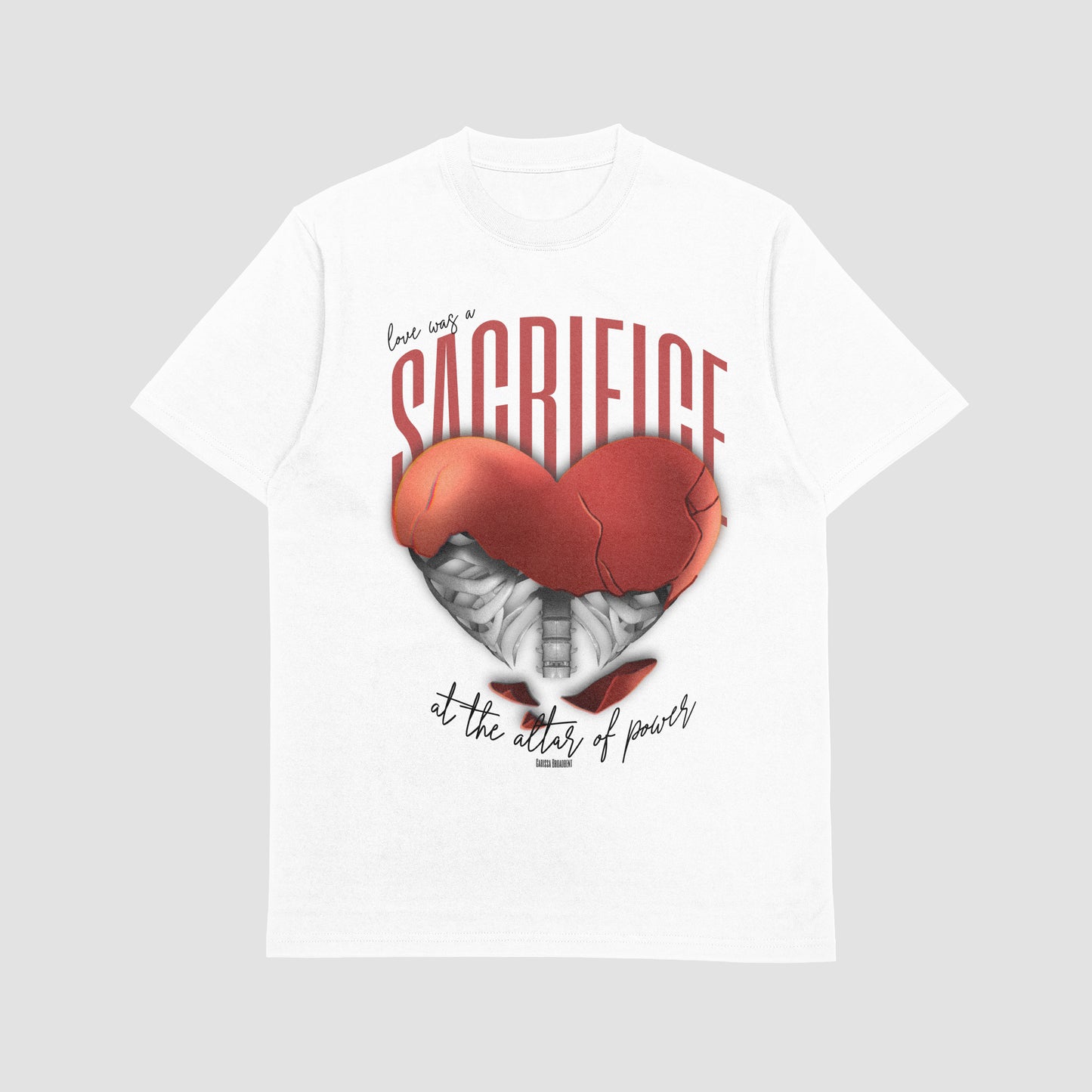 Love Was The Sacrifice -Carissa Broadbent - Officially Licensed - T-shirt/tee - Serpent and The Wings of Night