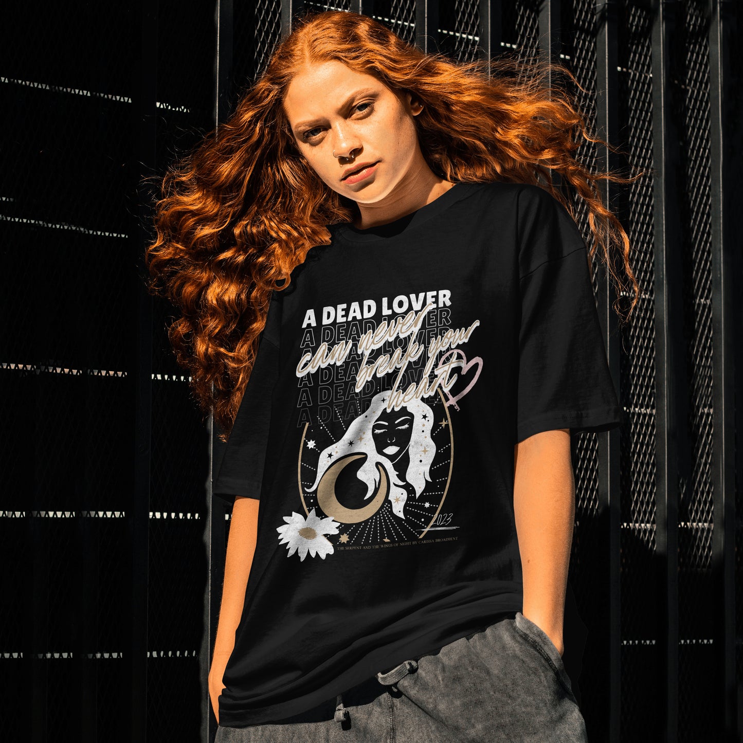 A Dead Lover -Carissa Broadbent - Officially Licensed - T-shirt/tee - Serpent and The Wings of Night