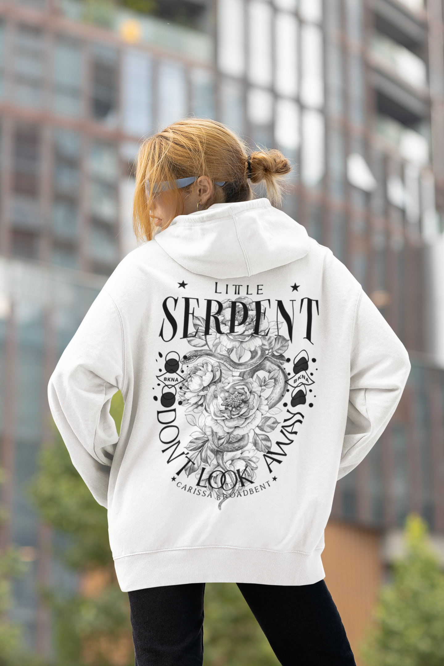 Little Serpent - Don't Look Away - Carissa Broadbent - Officially Licensed - Hoodie - Serpent and The Wings of Night