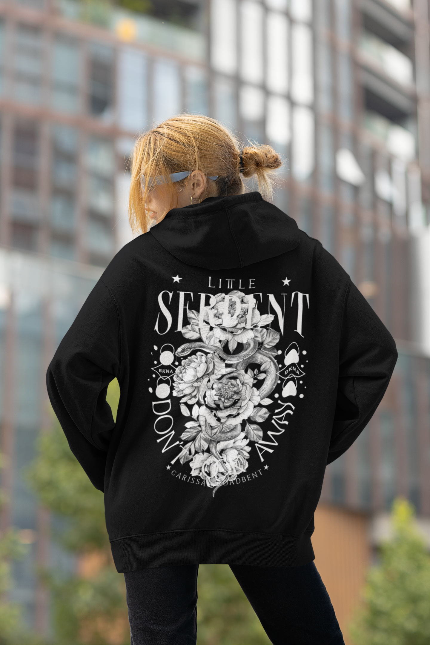 Little Serpent - Don't Look Away - Carissa Broadbent - Officially Licensed - Hoodie - Serpent and The Wings of Night