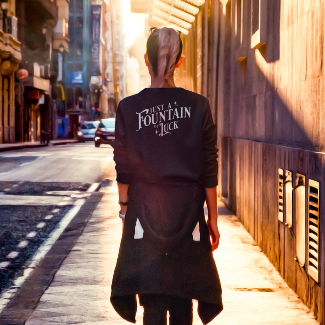 Just a Fountain of Luck - Chloe C. Penaranda - Officially Licensed -Sweatshirt - An Heir Comes to Rise - AHCTR