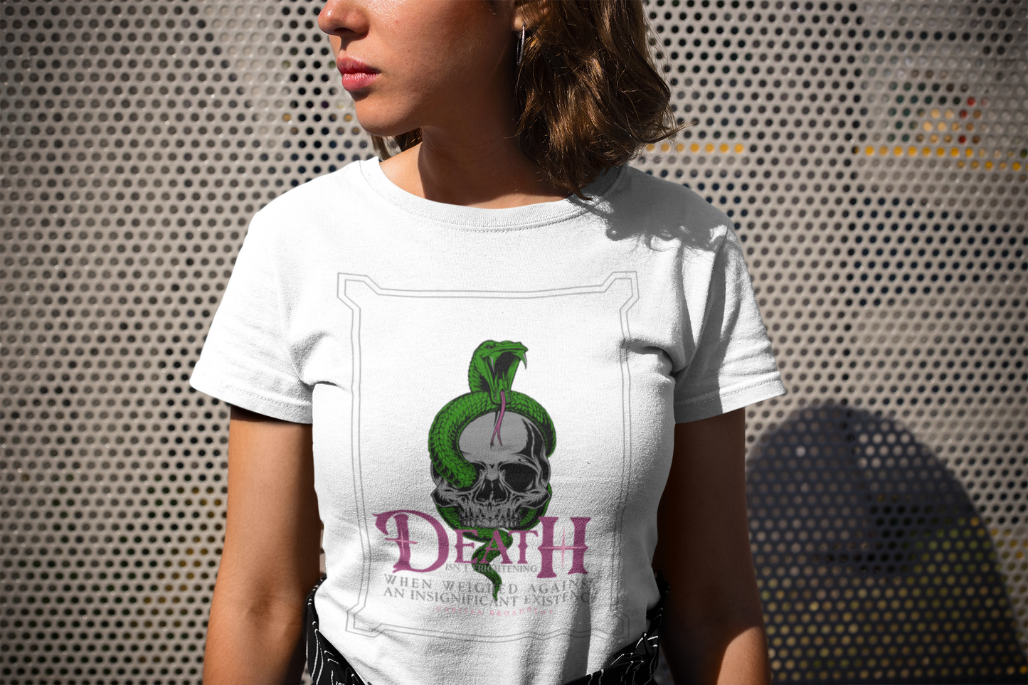 Death isn't Freighting -Carissa Broadbent - Officially Licensed - T-shirt/tee - Serpent and The Wings of Night