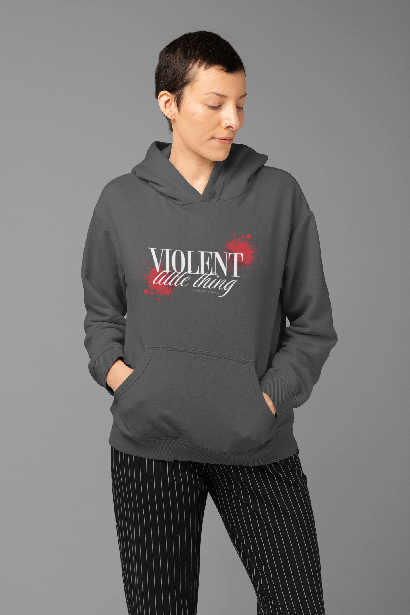 Violent little thing Hoodie/Zip Hoodie - Officially Licensed Fourth Wing by Rebecca Yarros Merchandise