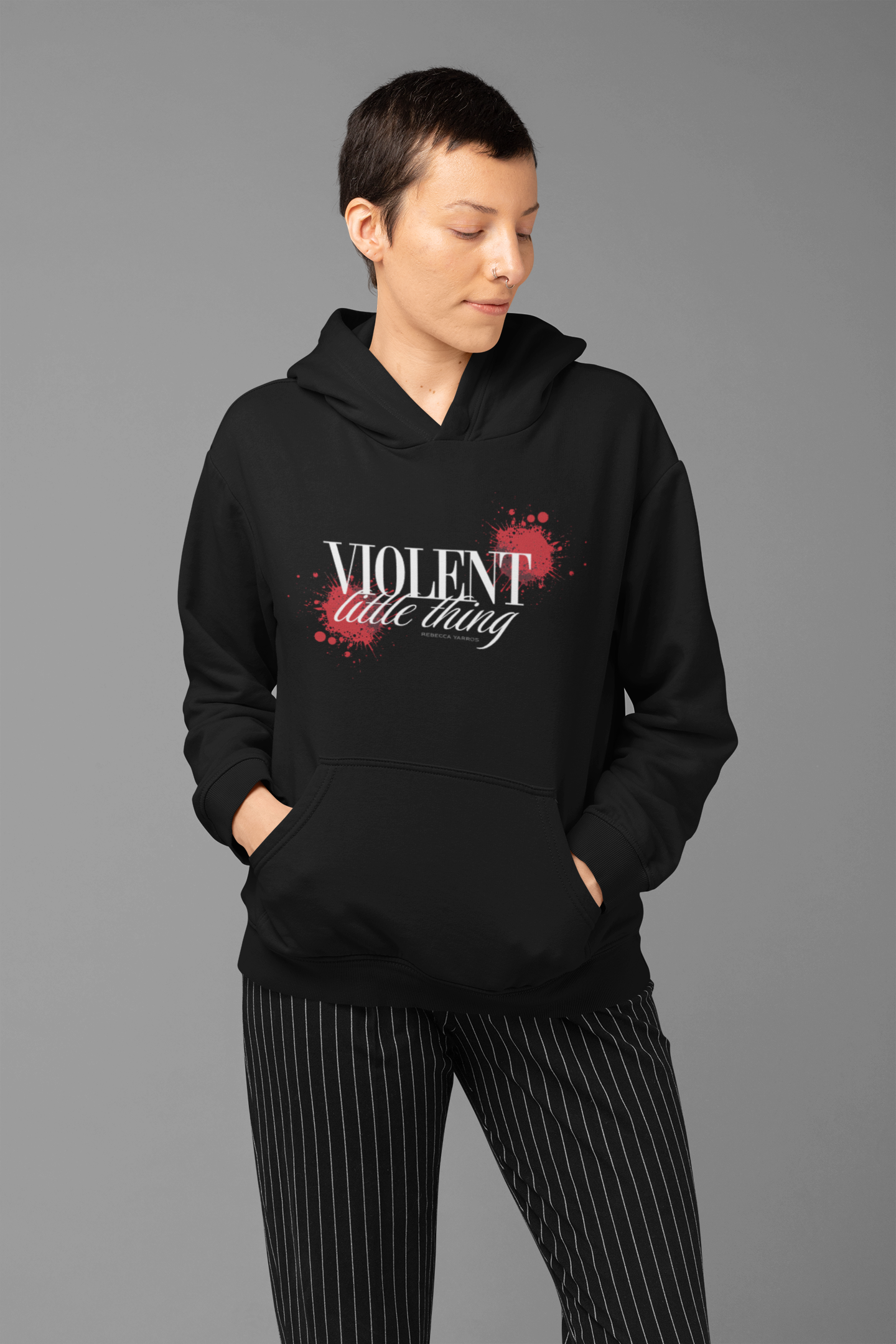 Violent little thing Hoodie/Zip Hoodie - Officially Licensed Fourth Wing by Rebecca Yarros Merchandise