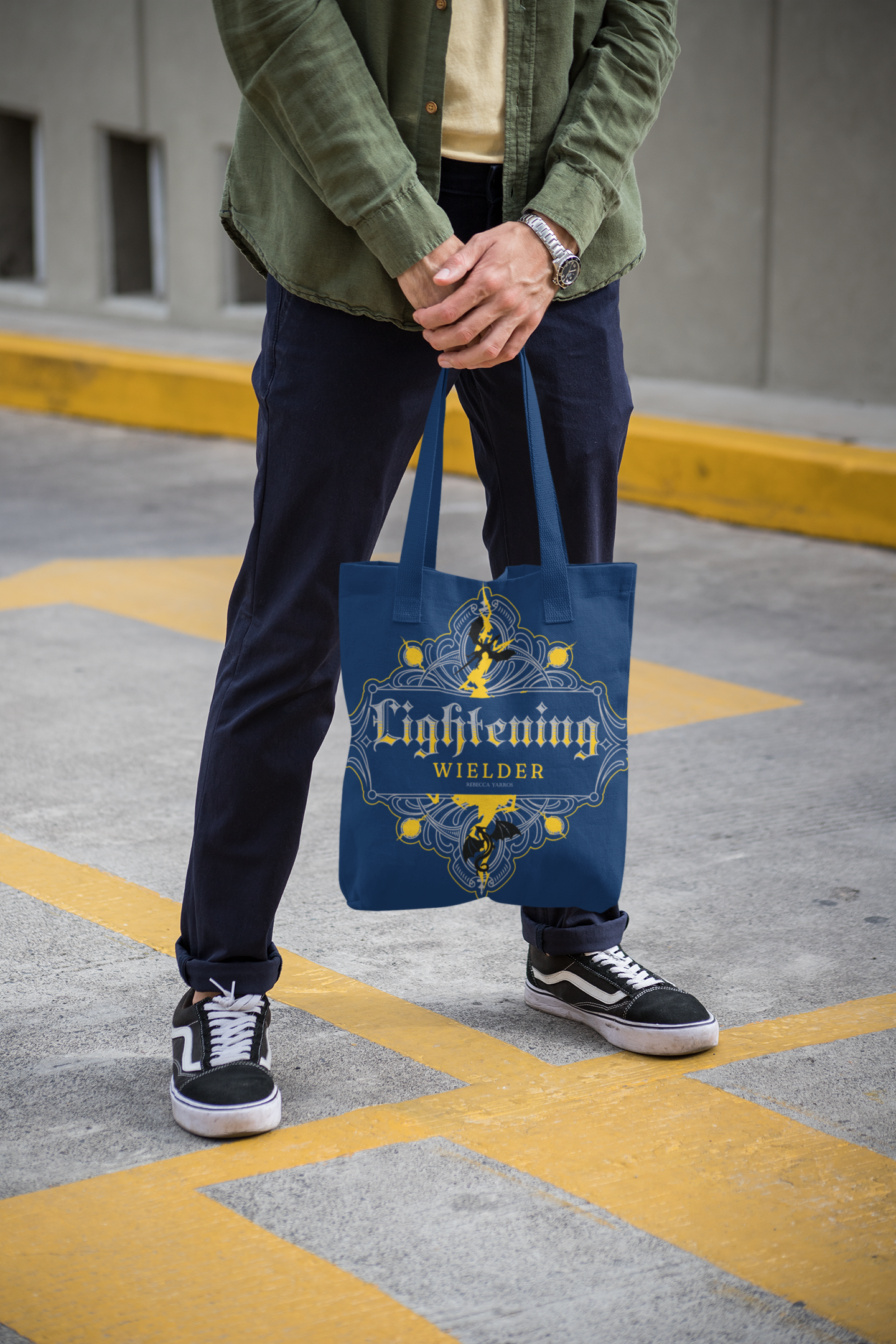 Lightning Wielder Tote - Fourth Wing - Rebecca Yarros - Officially Licensed