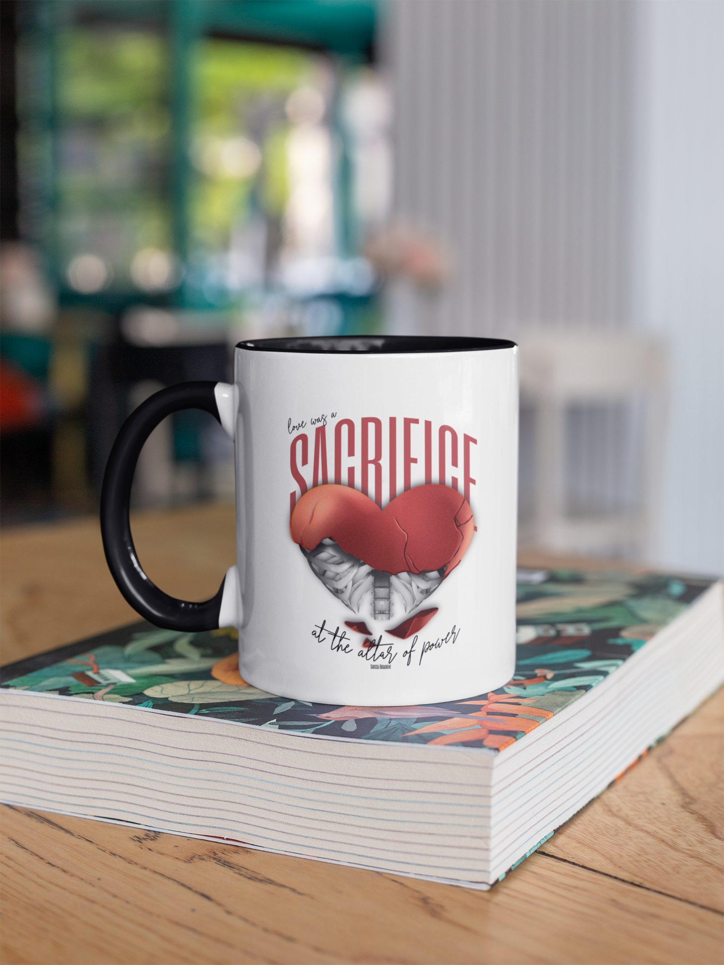 Love Was A Sacrifice - Mug - The Serpent and The Wings of Night - Carissa Broadbent - Officially Licenced - Crowns of Nyzaxia - Merchandise