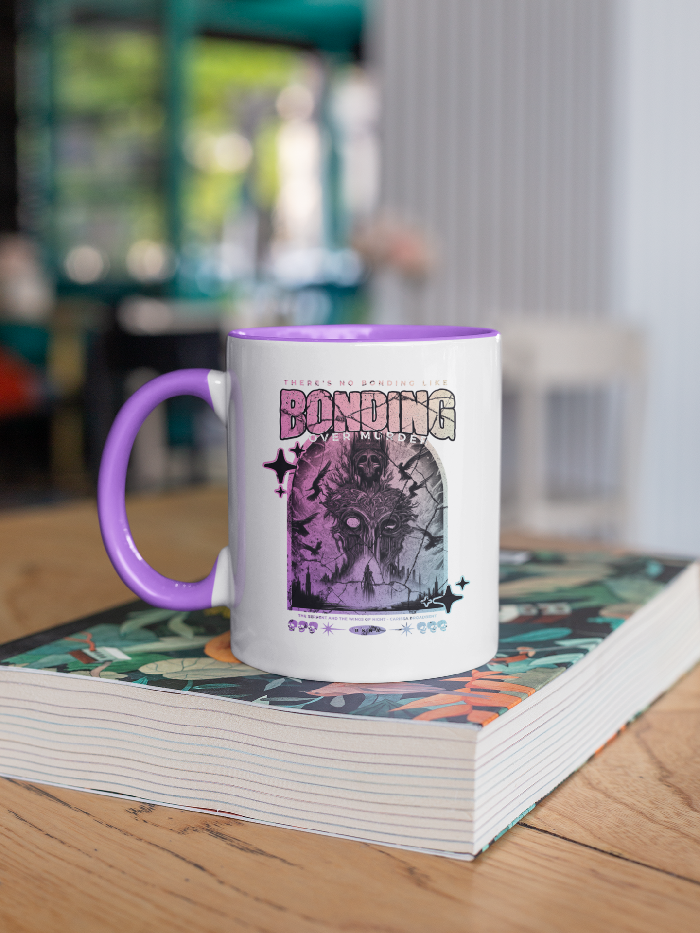 Bonding Over Murder - Mug - The Serpent and The Wings of Night - Carissa Broadbent - Officially Licenced - Crowns of Nyzaxia - Merchandise