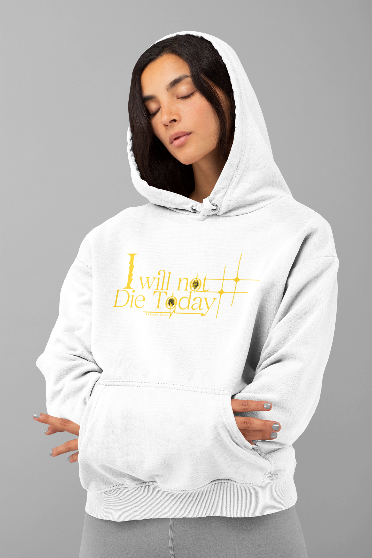 I will not die today Hoodie/Zip Hoodie - Officially Licensed Fourth Wing by Rebecca Yarros Merchandise