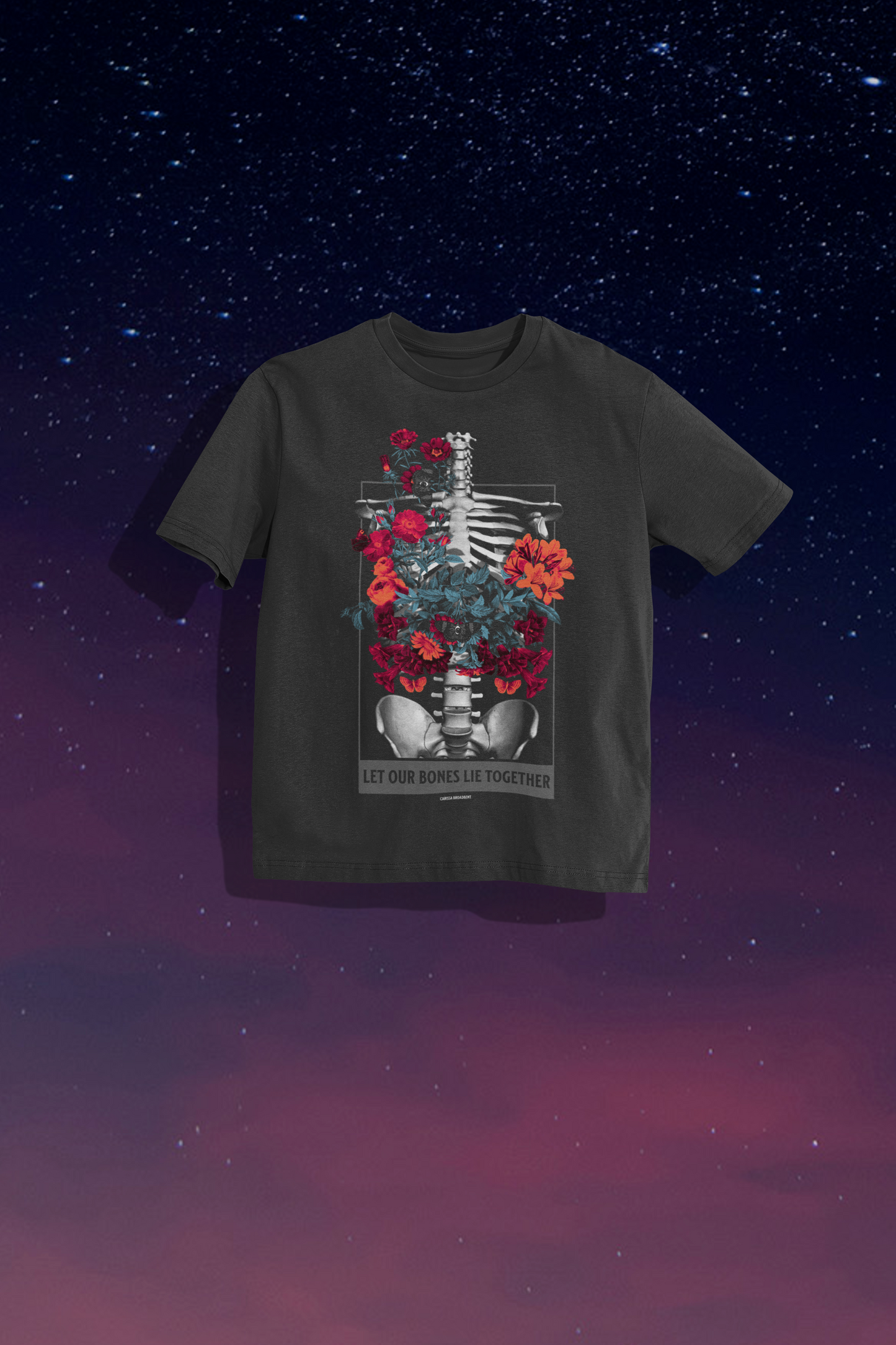 Let Our Bones Lie Together -Carissa Broadbent - Officially Licensed - T-shirt/tee - Serpent and The Wings of Night