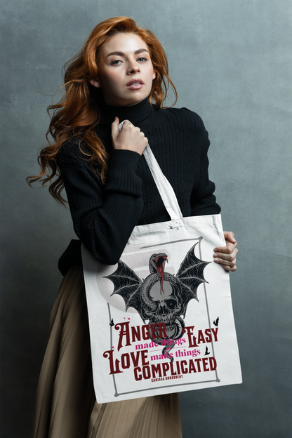 Anger Made Things Easy - Tote - Serpent and The Wings of Night - Carissa Broadbent - Officially Licensed