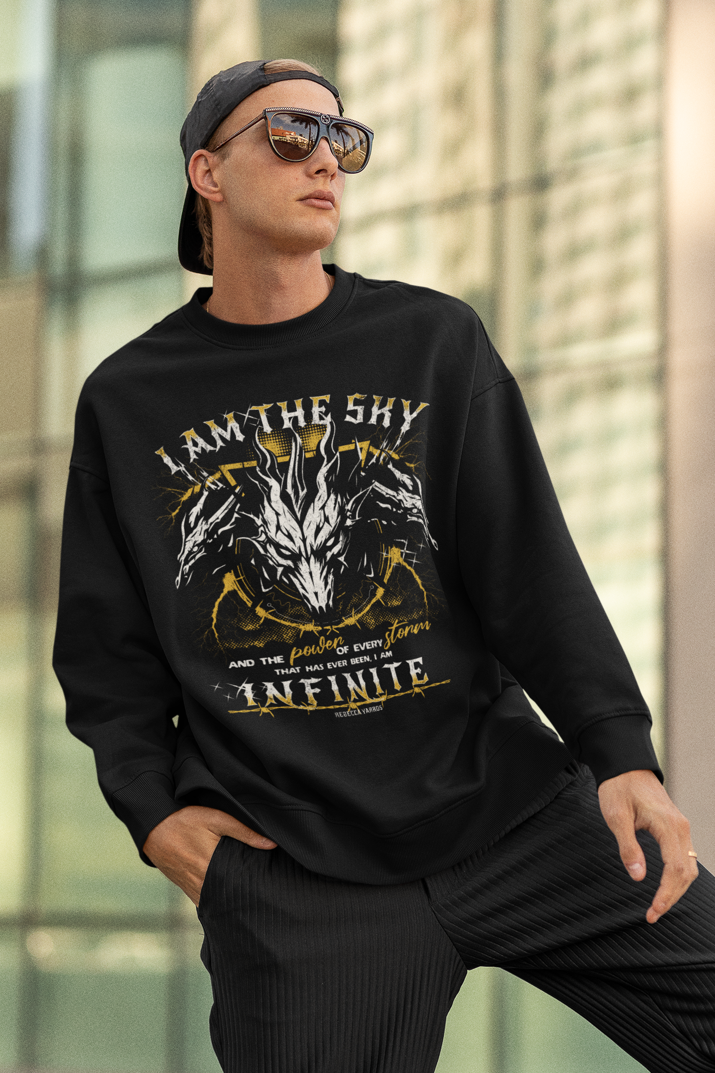 I am the Sky Sweatshirt - Officially Licensed Fourth Wing by Rebecca Yarros Merchandise
