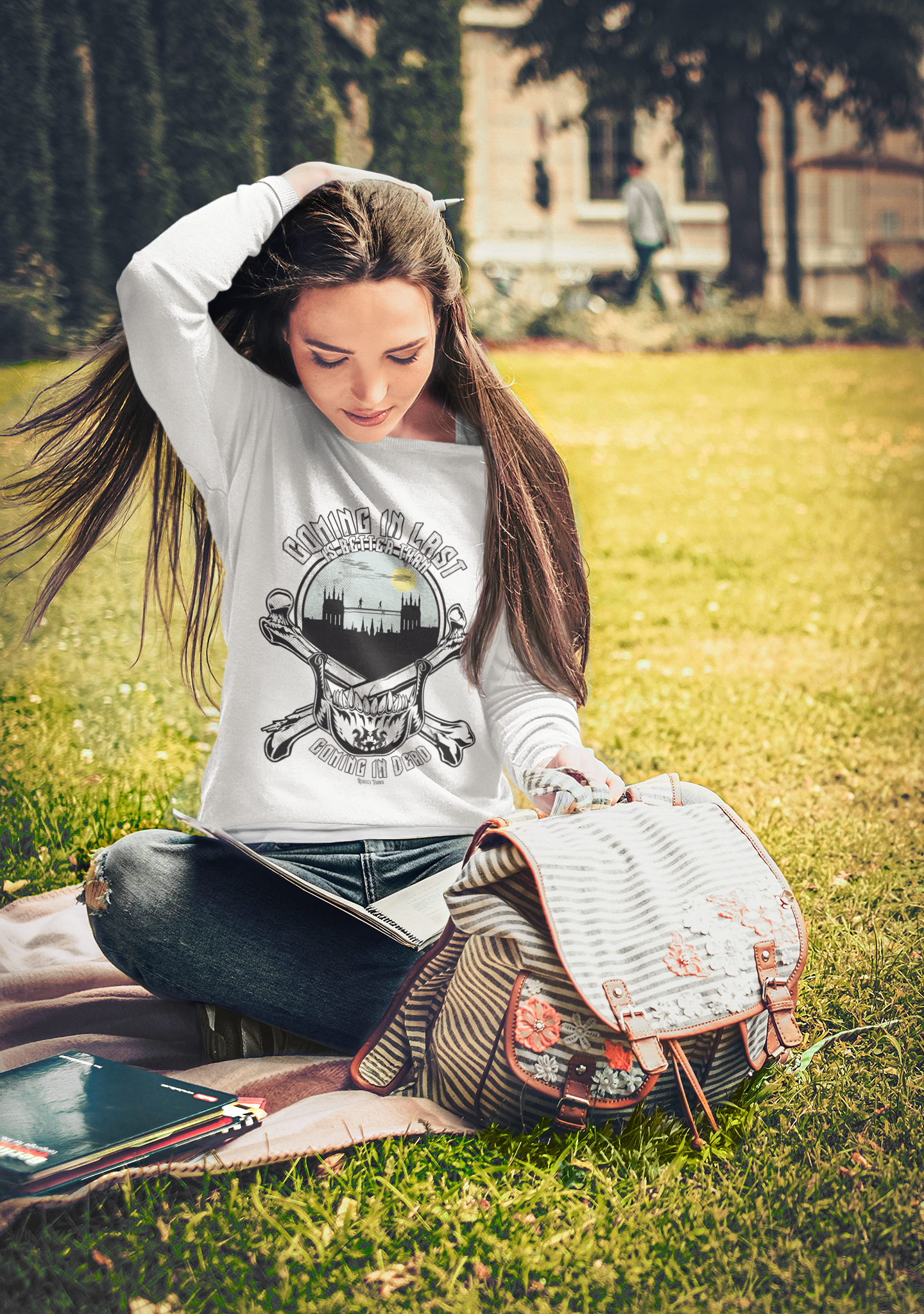 Coming in last Sweatshirt- Officially Licensed Fourth Wing by Rebecca Yarros Merchandise