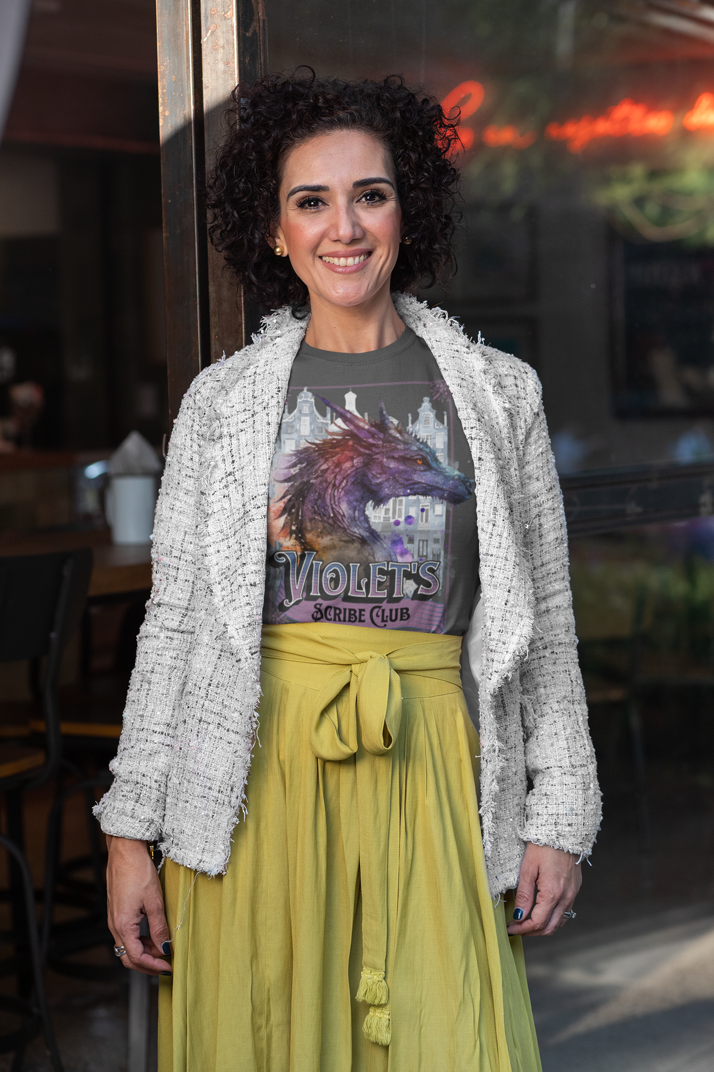Violet's Scribe Club Tee - Officially Licensed Fourth Wing by Rebecca Yarros Merchandise