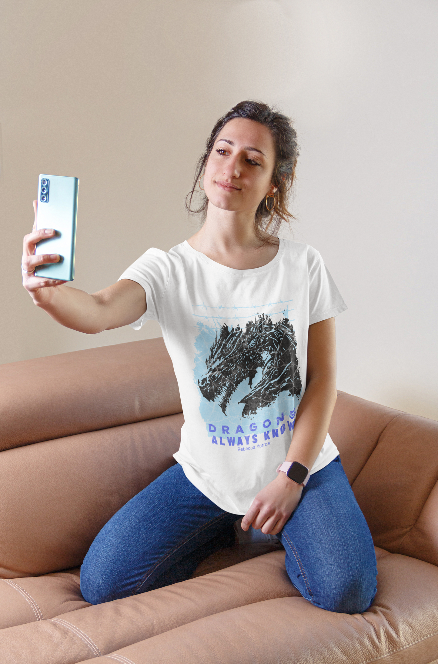 Dragons always know Tee- Officially Licensed Fourth Wing by Rebecca Yarros Merchandise