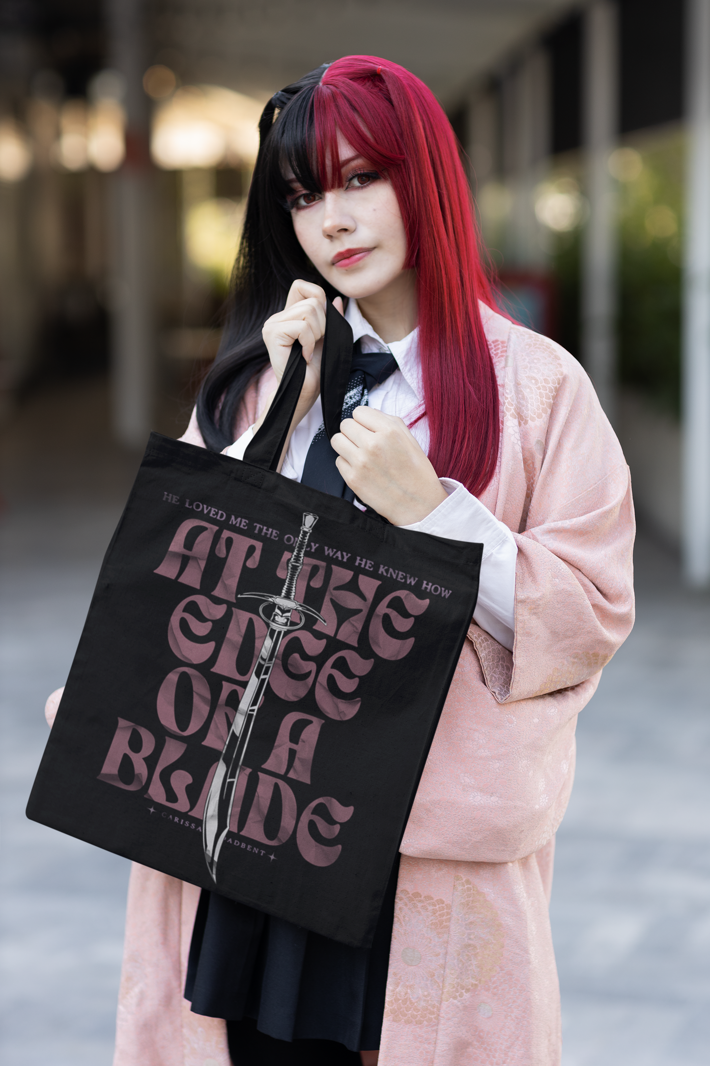 At The Edge of A Blade - Tote - Serpent and The Wings of Night - Carissa Broadbent - Officially Licensed