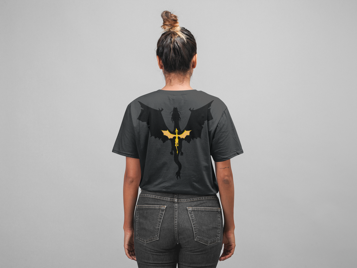 Dragon Back Tattoo - Officially Licensed Fourth Wing by Rebecca Yarros Merchandise