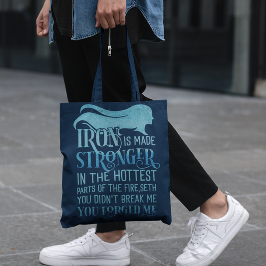 Iron is made stronger - Tote - Official Merchandise Caroline and Susanne Peckham