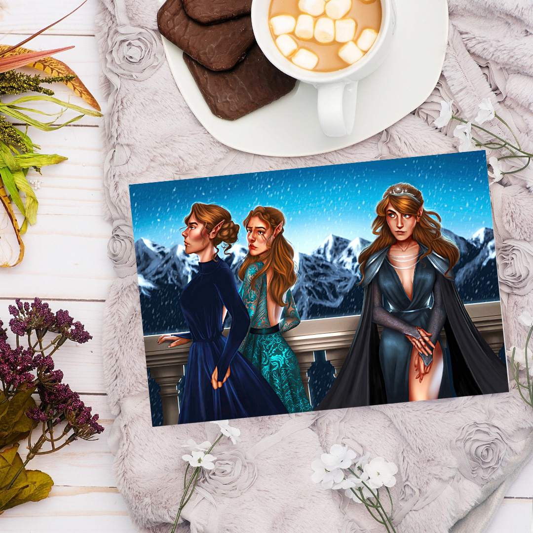 Feyra, Nesta and Elaine - A Court of Thorns and Roses - Officially Licenced - Sarah J. Maas - Print