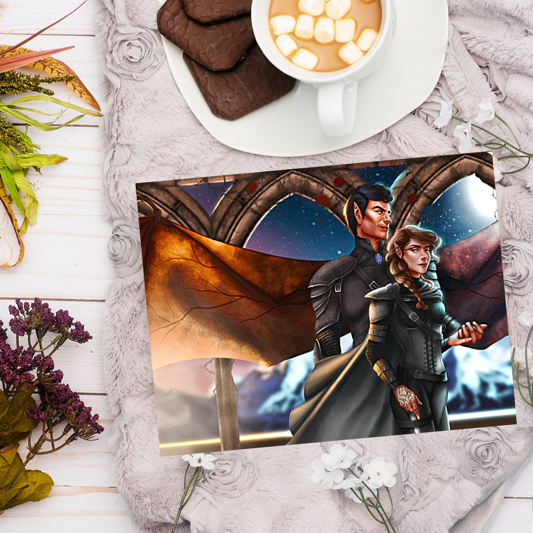 Rhysand and Feyre A Court of Thorns and Roses - Officially Licenced - Sarah J. Maas - Print