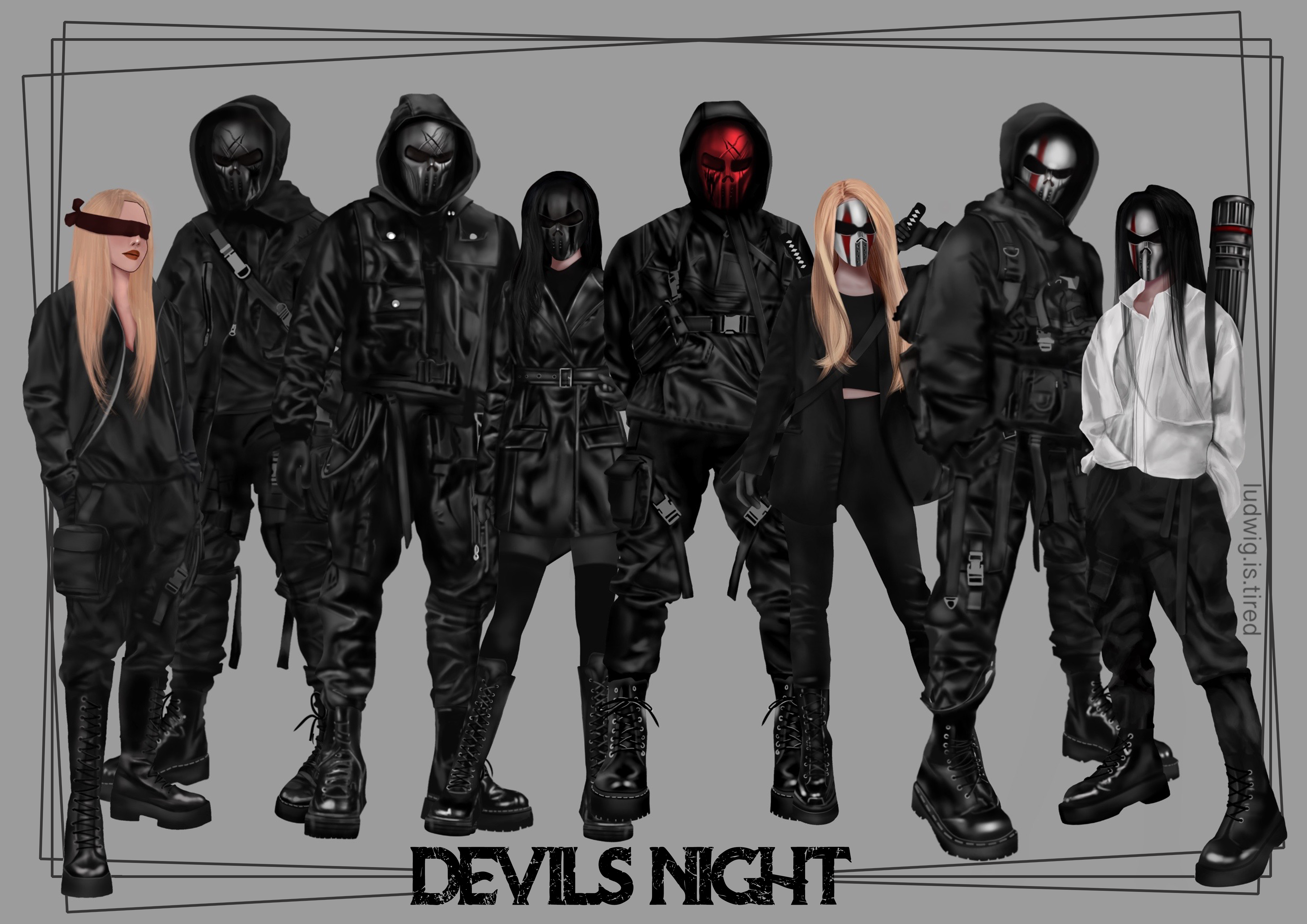 Devils Night Characters - Poster - Devils Night Series - Penelope Doug