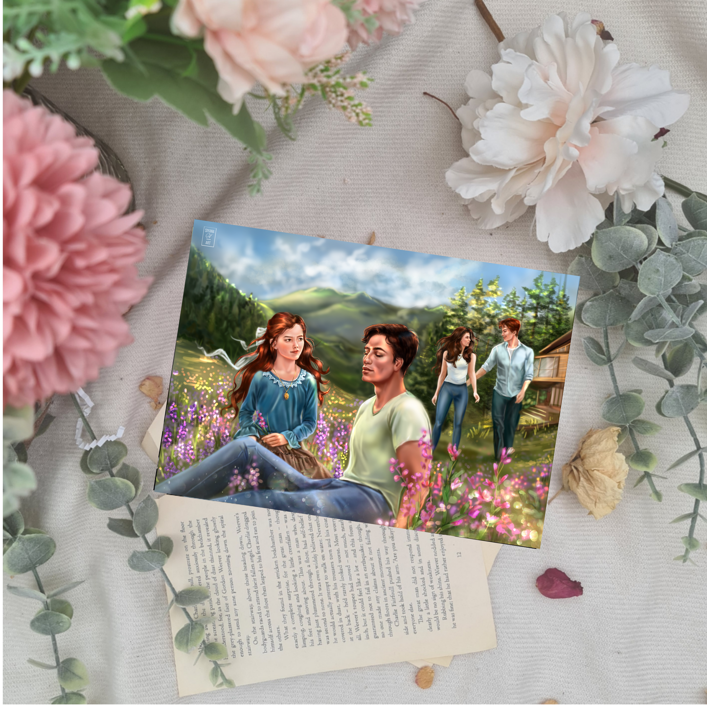 Simple Times - Twilight - Bella. Edward, Jacob - Print