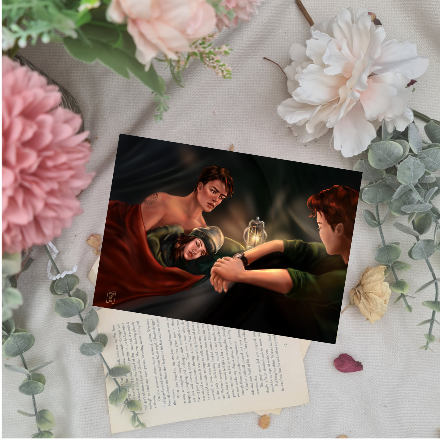 Body Heat - Twilight - Jacob, Bella and Edward - Print