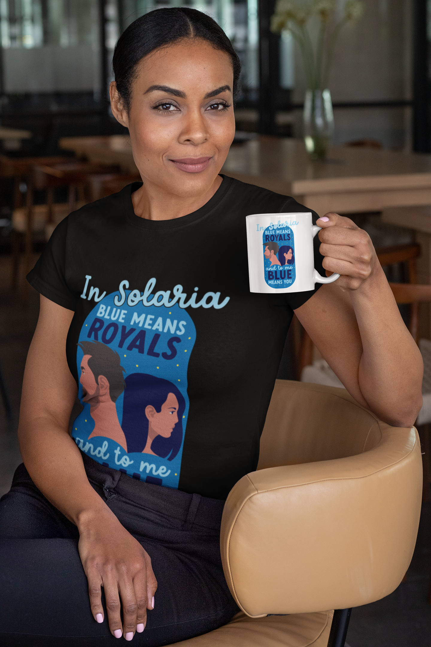 Blue Means You- Orion and Darcy - tshirt -Zodiac Academy - t-shirt - Caroline Peckham and Susanne Valenti Merchandise - Officially Licensed