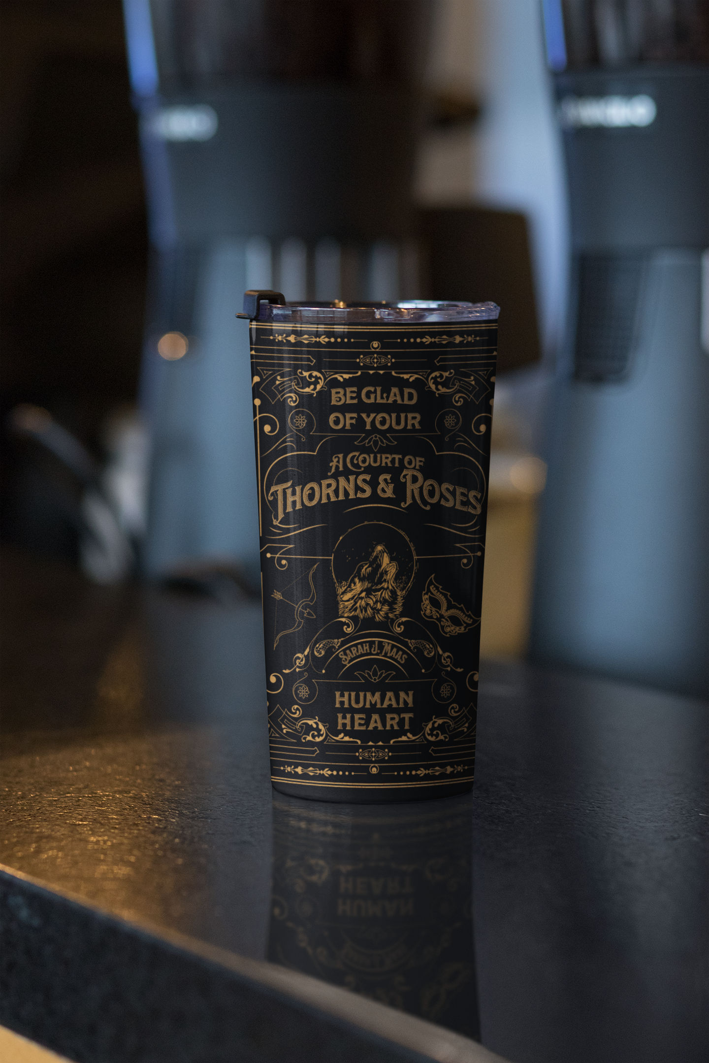 Vintagely Classic - A Court of Thorns and Roses 20oz Tumbler - Sarah J Maas - Officially Licensed