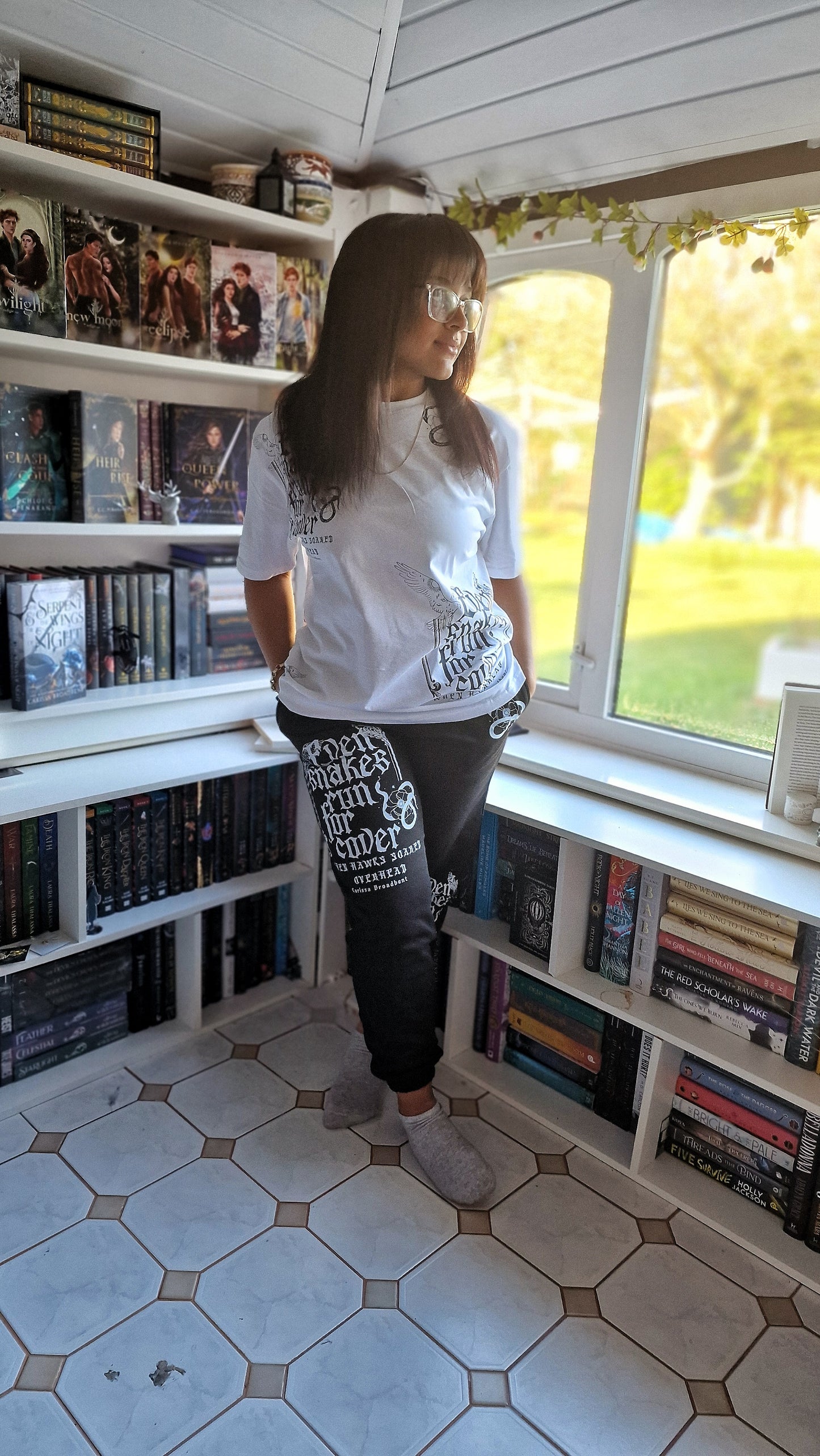 Even Snakes Run for Cover Joggers and Tee Set - Carissa Broadbent - The Serpent and The Wings of Night Officially Licensed Merch