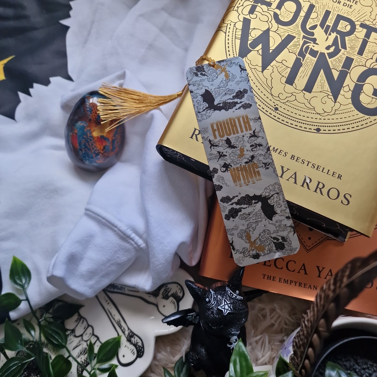 Fourth Wing - Metal Mark - Bookmark - Officially Licensed Rebecca Yarros Merch