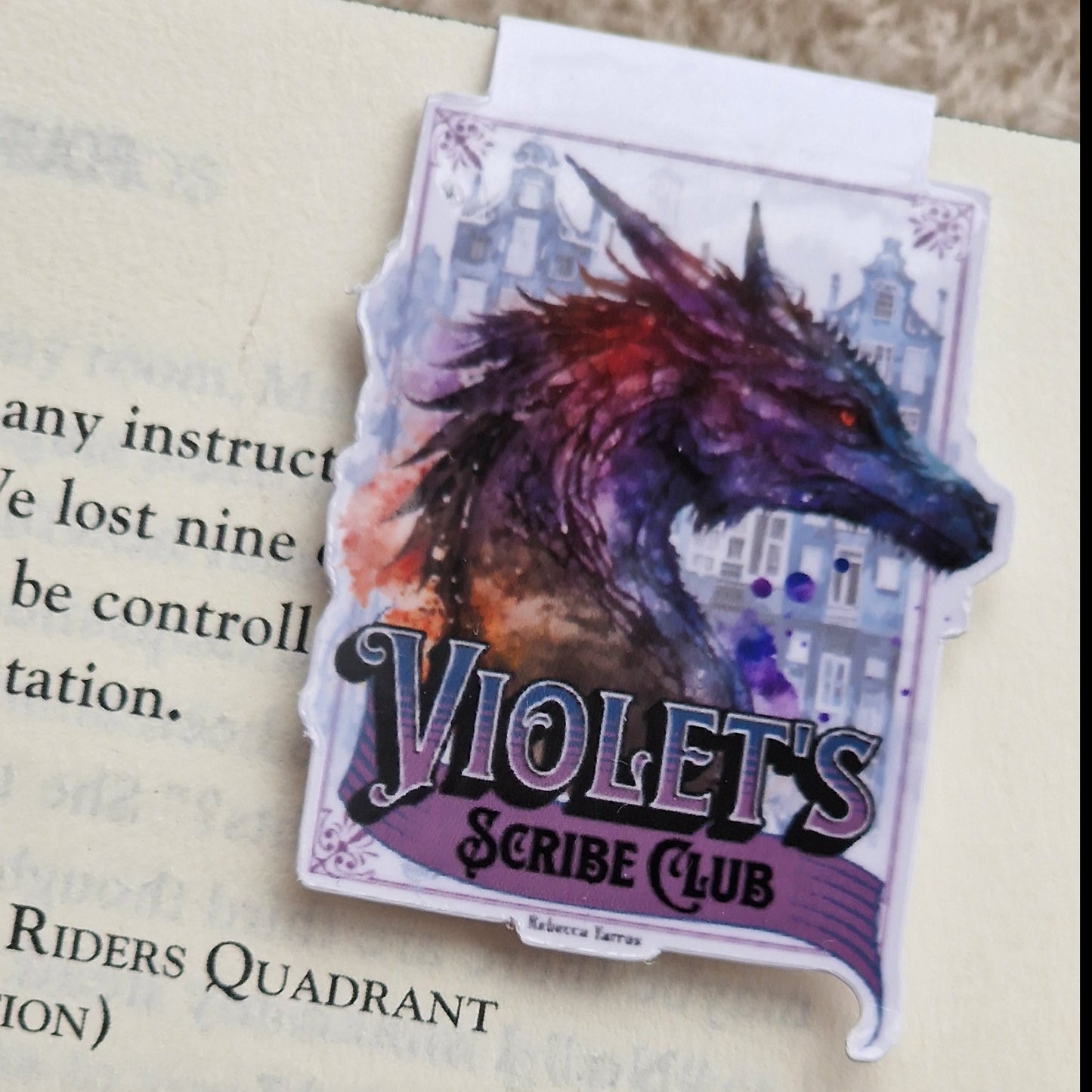 Violets Scribe Club - Fourth Wing - Magnetic Bookmark - Officially Licensed Rebecca Yarros