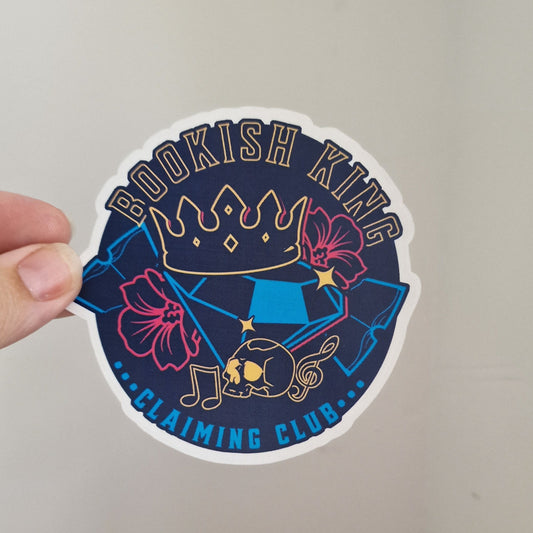 Bookish King Claiming Club Sticker