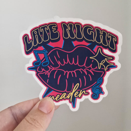 Late Night Reader Sticker