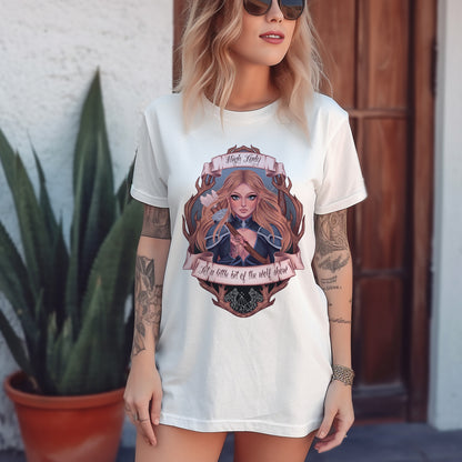 High Lady Feyre Archeron white T-shirt, officially licensed Sarah J. Maas ACOTAR Merchandise