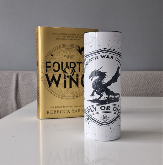 Basgiath War College 20oz Tumbler - Fourth Wing - Rebecca Yarros - Officially Licensed