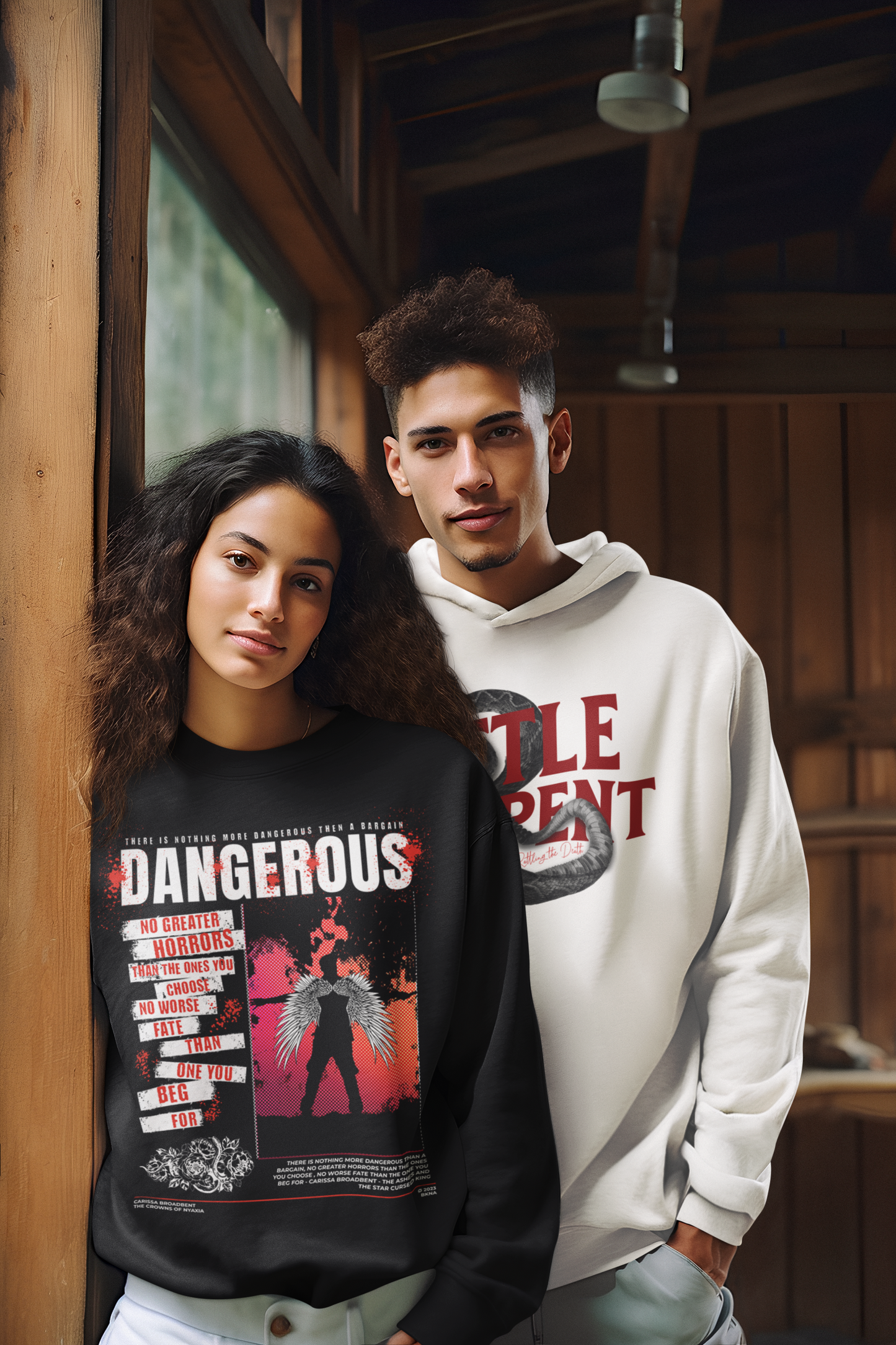 Nothing More Dangerous - Carissa Broadbent - Officially Licensed - Sweatshirt - Serpent and The Wings of Night