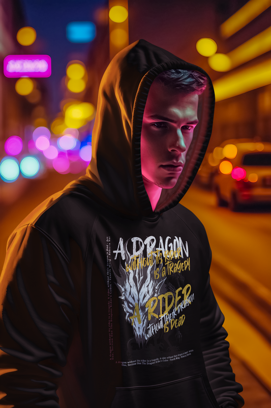 A Dragon without its rider Hoodie/Zip Hoodie - Officially Licensed Fourth Wing by Rebecca Yarros Merchandise