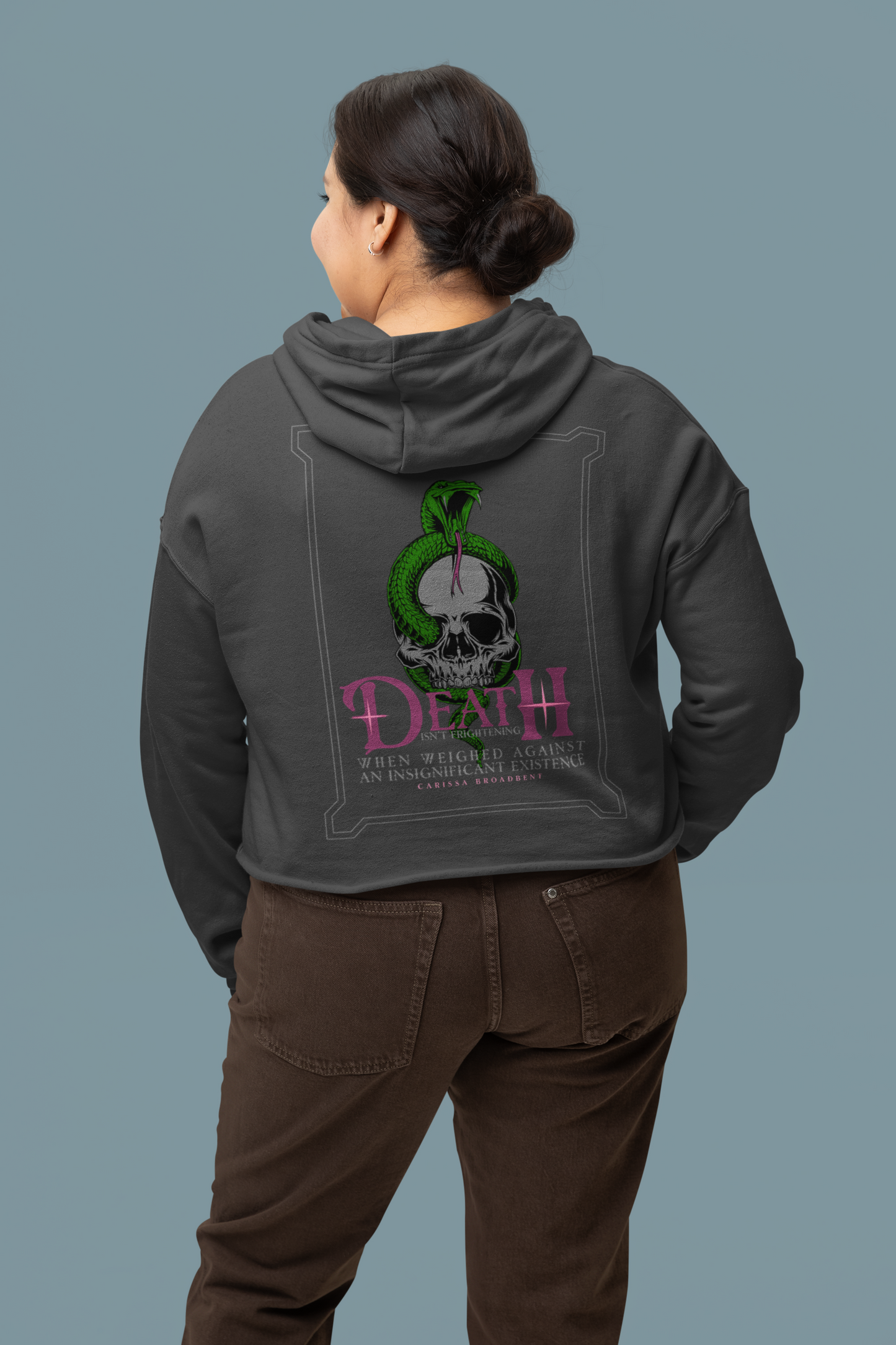 Death Isn't Frightening - Carissa Broadbent - Officially Licensed - Hoodie - Serpent and The Wings of Night