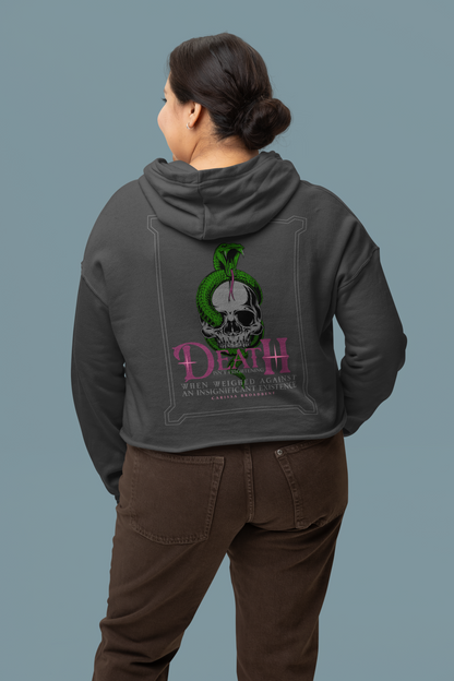 Death Isn't Frightening - Carissa Broadbent - Officially Licensed - Hoodie - Serpent and The Wings of Night