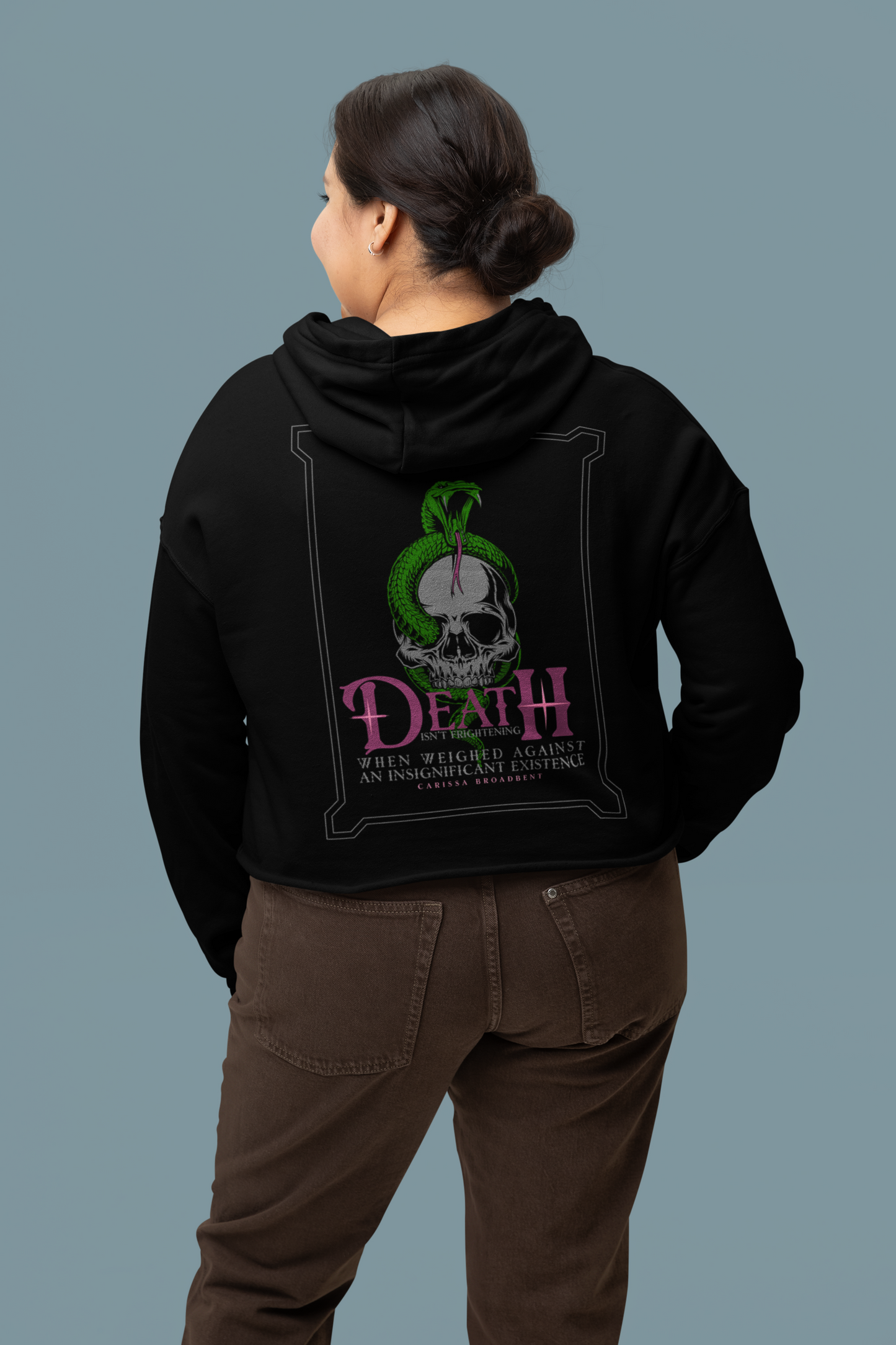 Death Isn't Frightening - Carissa Broadbent - Officially Licensed - Hoodie - Serpent and The Wings of Night