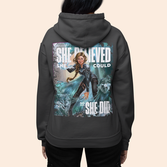 She Believed she Could - Hoodie - Waterwolves - Feyre  - ACOTAR Merchandise - A Court of Thorns and Roses Licensed Tee - Cassian, Rhysand, Azriel