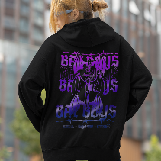 Bat Boys acotar black hoodie