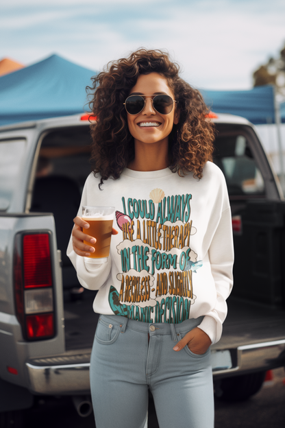 I Could Always use a little therapy- H.D. Carlton - Does it Hurt - Sweatshirt